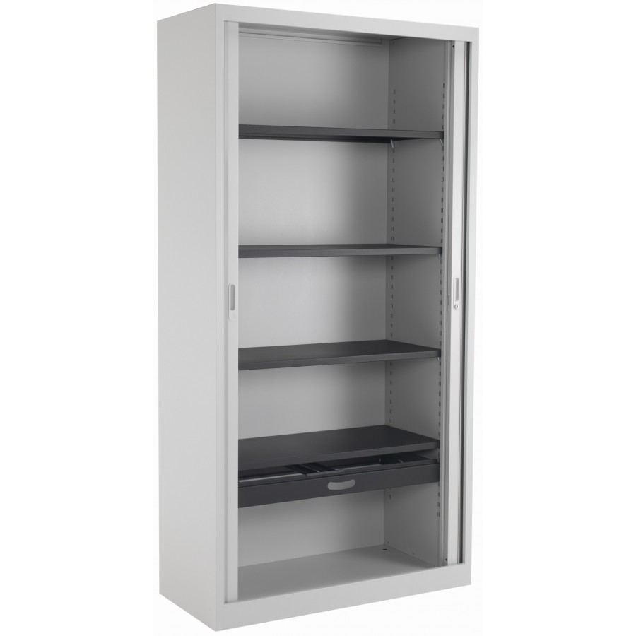 Olton Lockable Steel Storage Tambour 